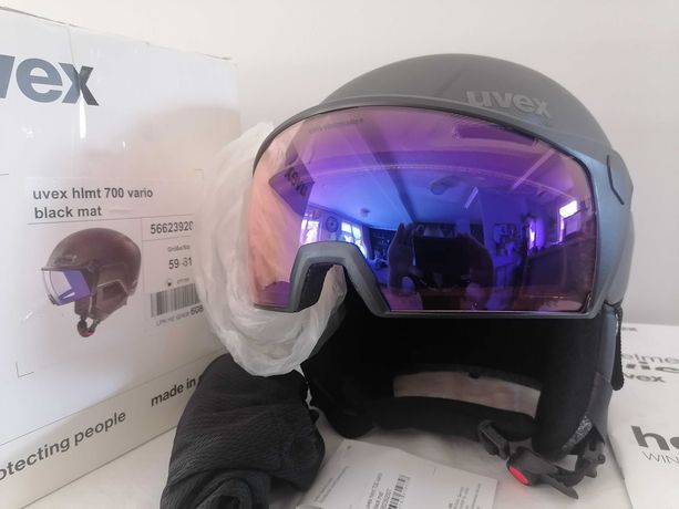 Kask narciarski Uvex Hlmt 700 Vario Variomatic Black Mat L 59-61cm