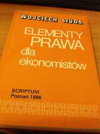 Elementy prawa dla ekonomistów Wojciech Siuda