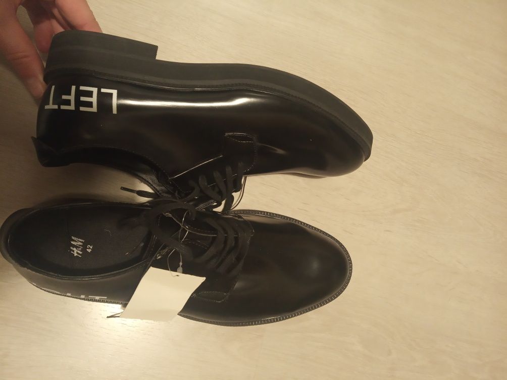 Buty eleganckie 42 H&M right left napis ultra street fashionista insta