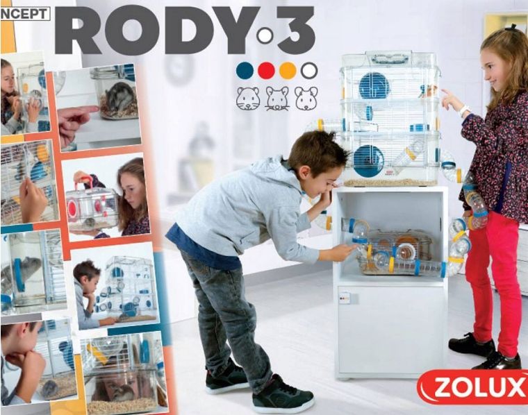 ZOLUX Klatka Dla GRYZONI Myszy Chomika RODY DUO