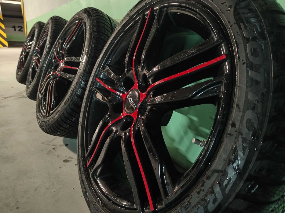 Ronal Koła Zimowe BMW 4 F36 7,50x18 5x120, felgi jak nowe! Pirelli!