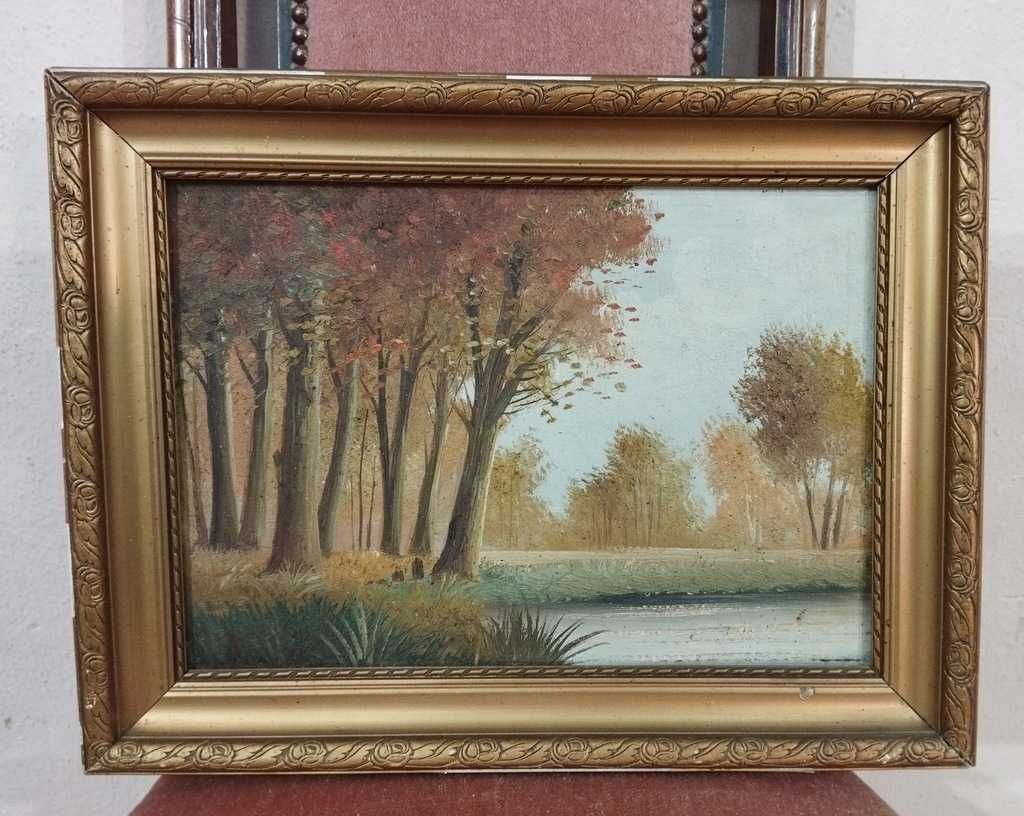 Oryginalny obraz pejzaż na płótnie 43x33cm