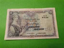 Nota de 50 centavos de  1920