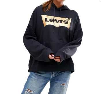 LEVIS Bluza Damska Wkładana Czarna L 40