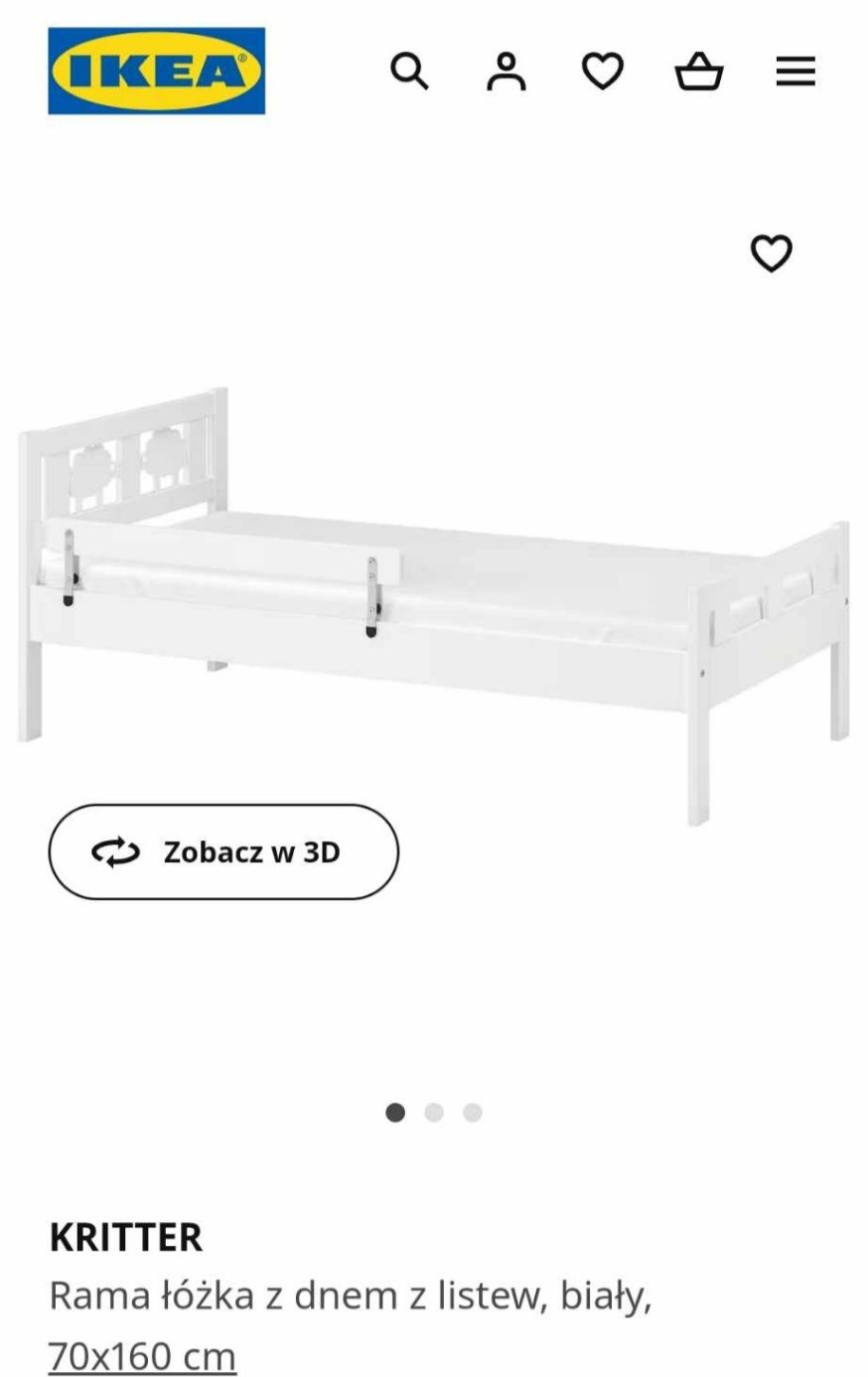 Łóżko dla dziecka ikea 70x160