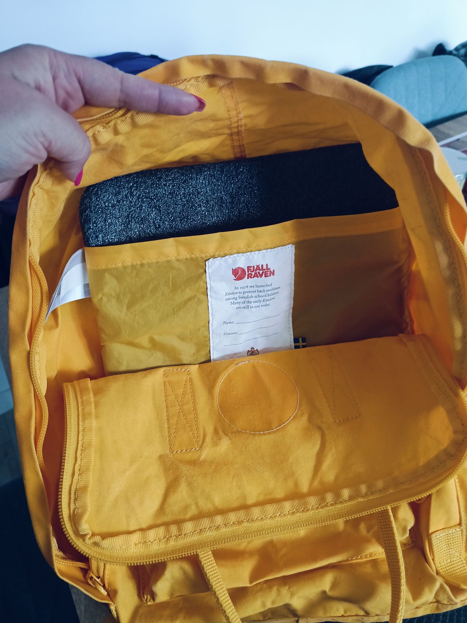 Plecak fiallraven kanken żółty pomarańczowy