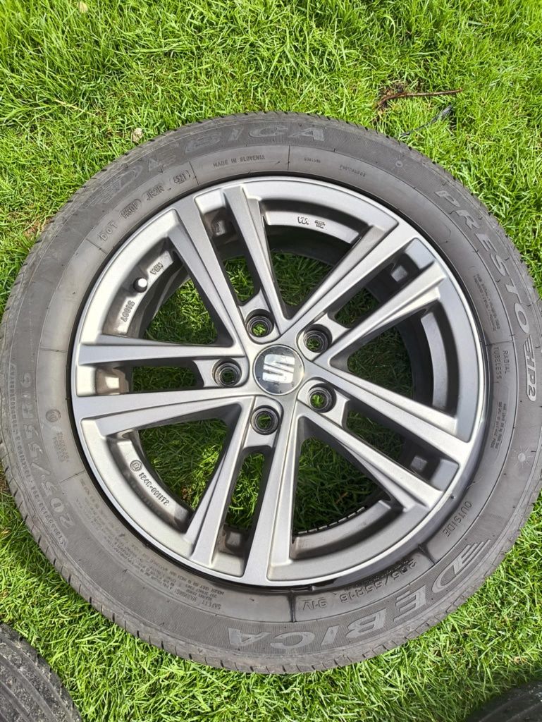 Felgi 16 cali z oponami Dębica 205/55r16 Seat Leon Toledo Exea Altea