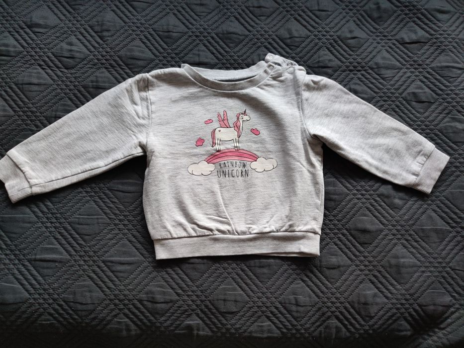 Bluzy z długim rękawem bluza zestaw ubrań paka ubrań rozm. 86