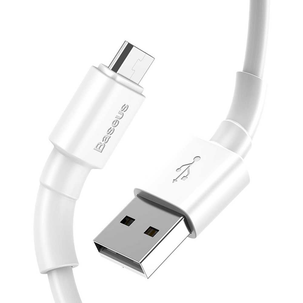 Kabel Baseus mini white micro USB  biały