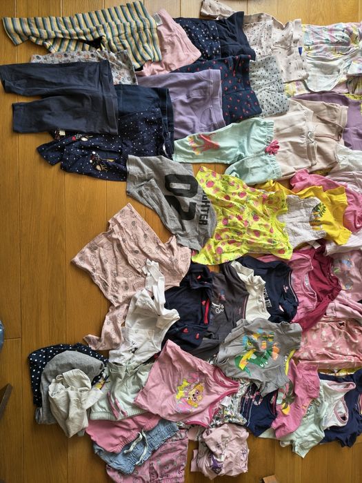 Paka ubranek dla dziewczynki rozmiar 86