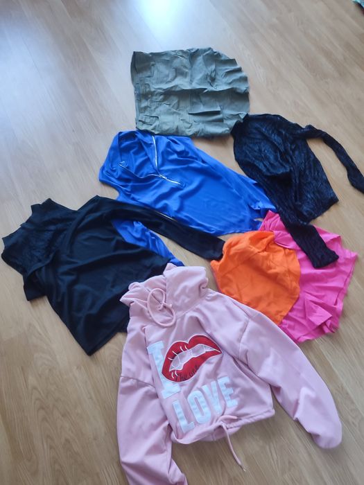 Paka ubrań 42-44 body spódnica bluzka bluza