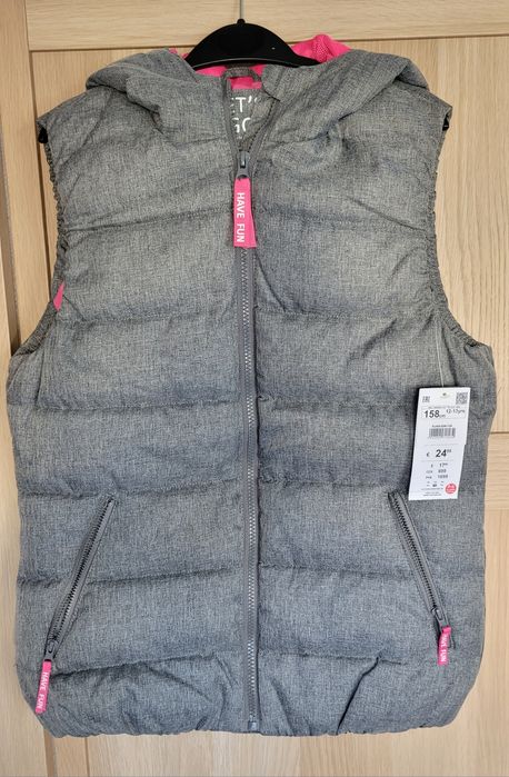 Nowa puchowa kamizelka Reserved r.158