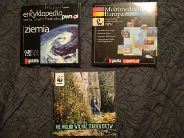 Płyty CD encyklopedia plus materiały WWF