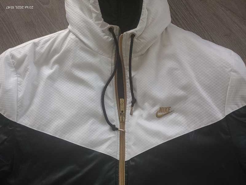oryginalna dwustronna zimowa puchowa kurtka męska NIKE roz. S OKAZJA!!
