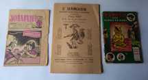 Um livro da Majora e 2 destacáveis de antigas revistas. Ver descrição