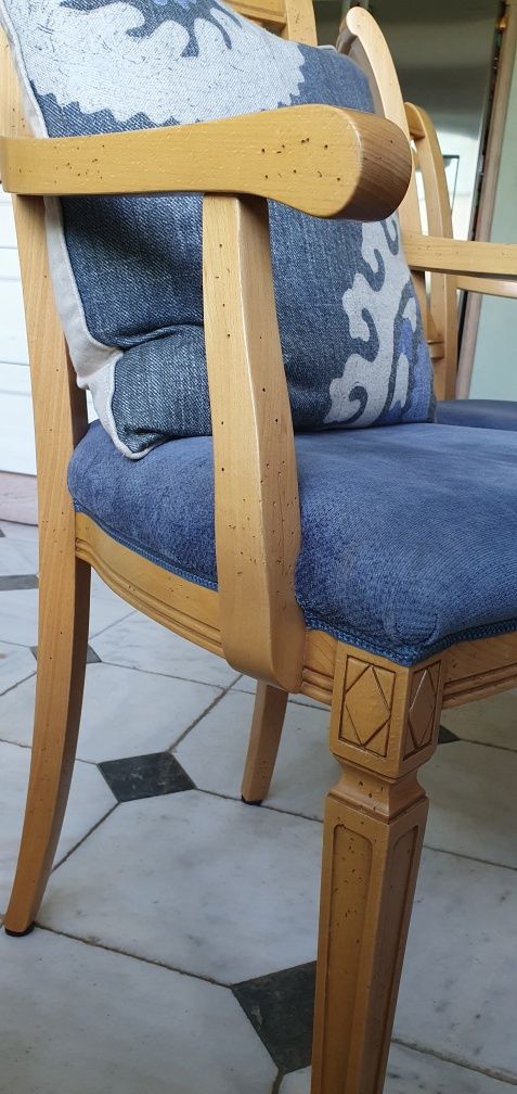 Zestaw mebli kuchennych styl prowansalski, narożnik, stół, 3 krzesła