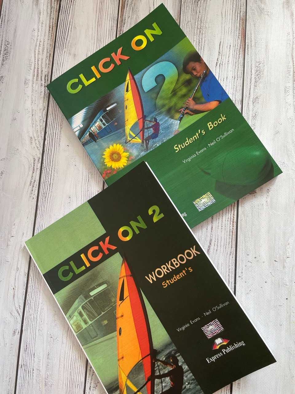 Комплект Click On 1,2,3,4 Student's Book + Work Book