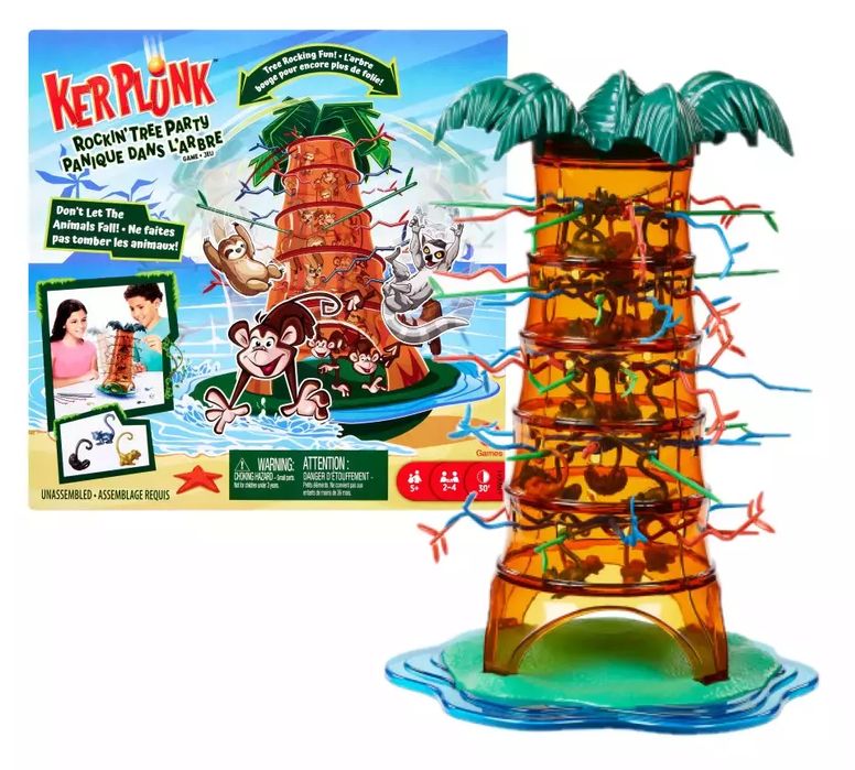 HTW65. Spadające małpki Zabawa na drzewie. Mattel