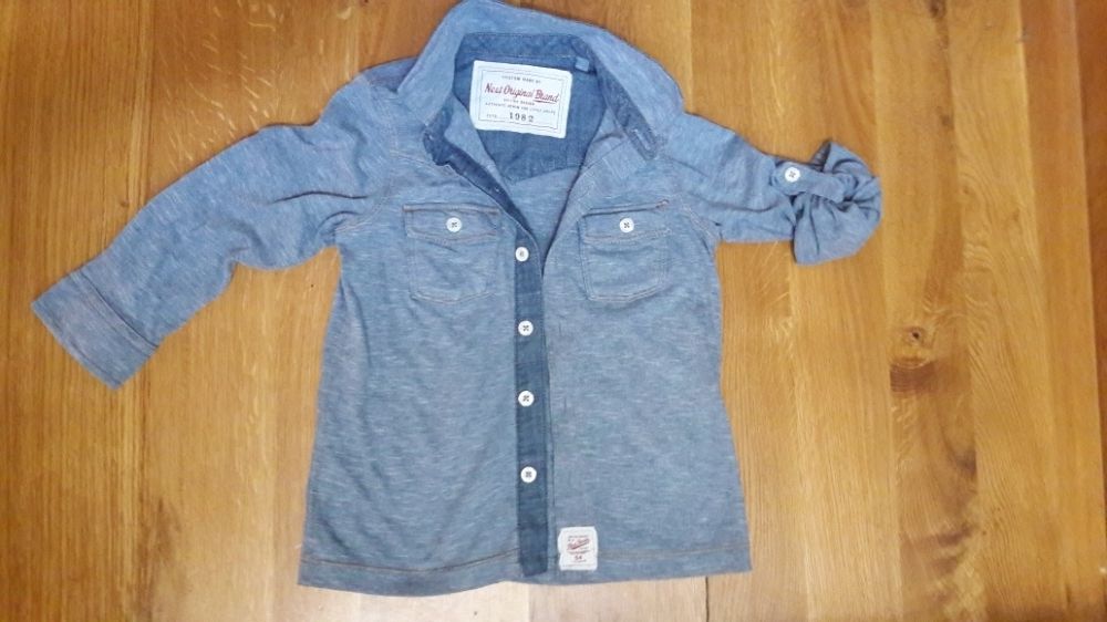 NEXT Original Brand śliczna koszula blue cotton denim r 2 - 3 l / 98