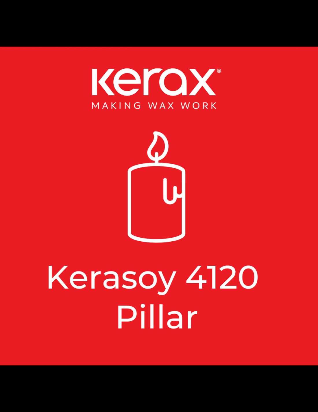 Wosk sojowy Kerasoy Pillar 4120 - świece wolnostojące, zawieszki 1kg
