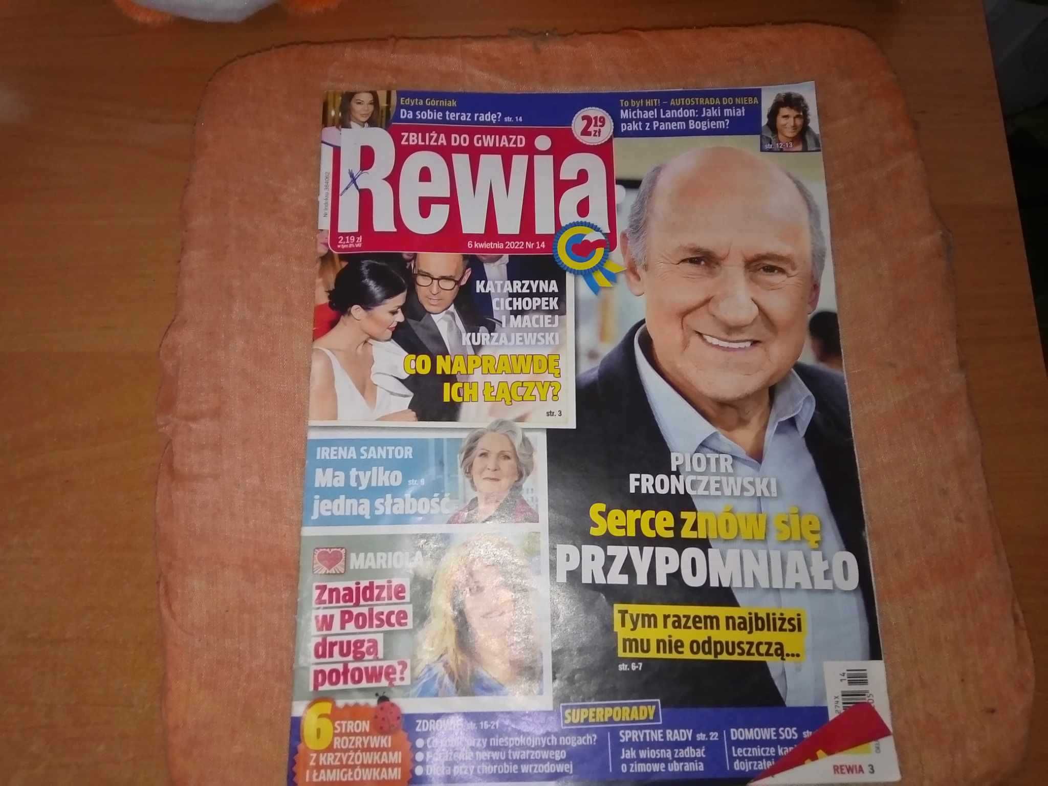 Tygodnik Rewia zbliża do gwiazd nr 14 kwiecień 2022 gazeta