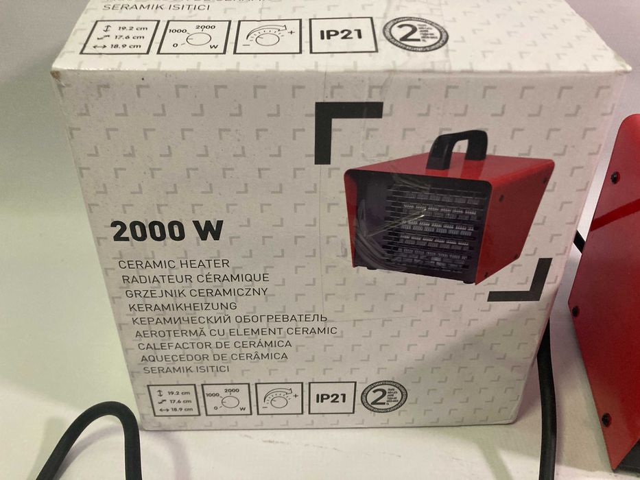 Nagrzewnica grzejnik ceramiczny 2000W 120 m3/h