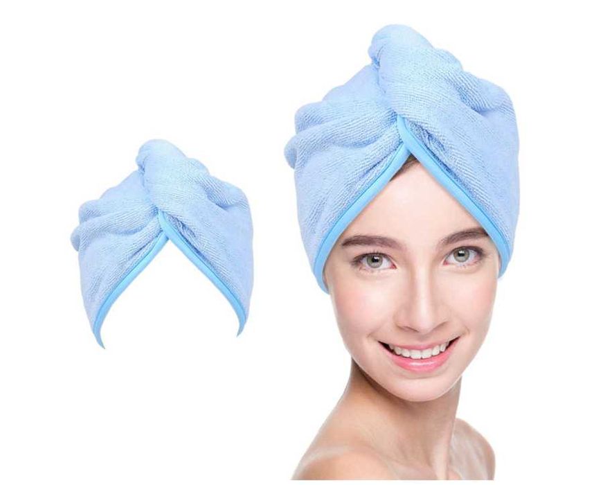 Ręcznik na głowę turban z mikrofibry do włosów