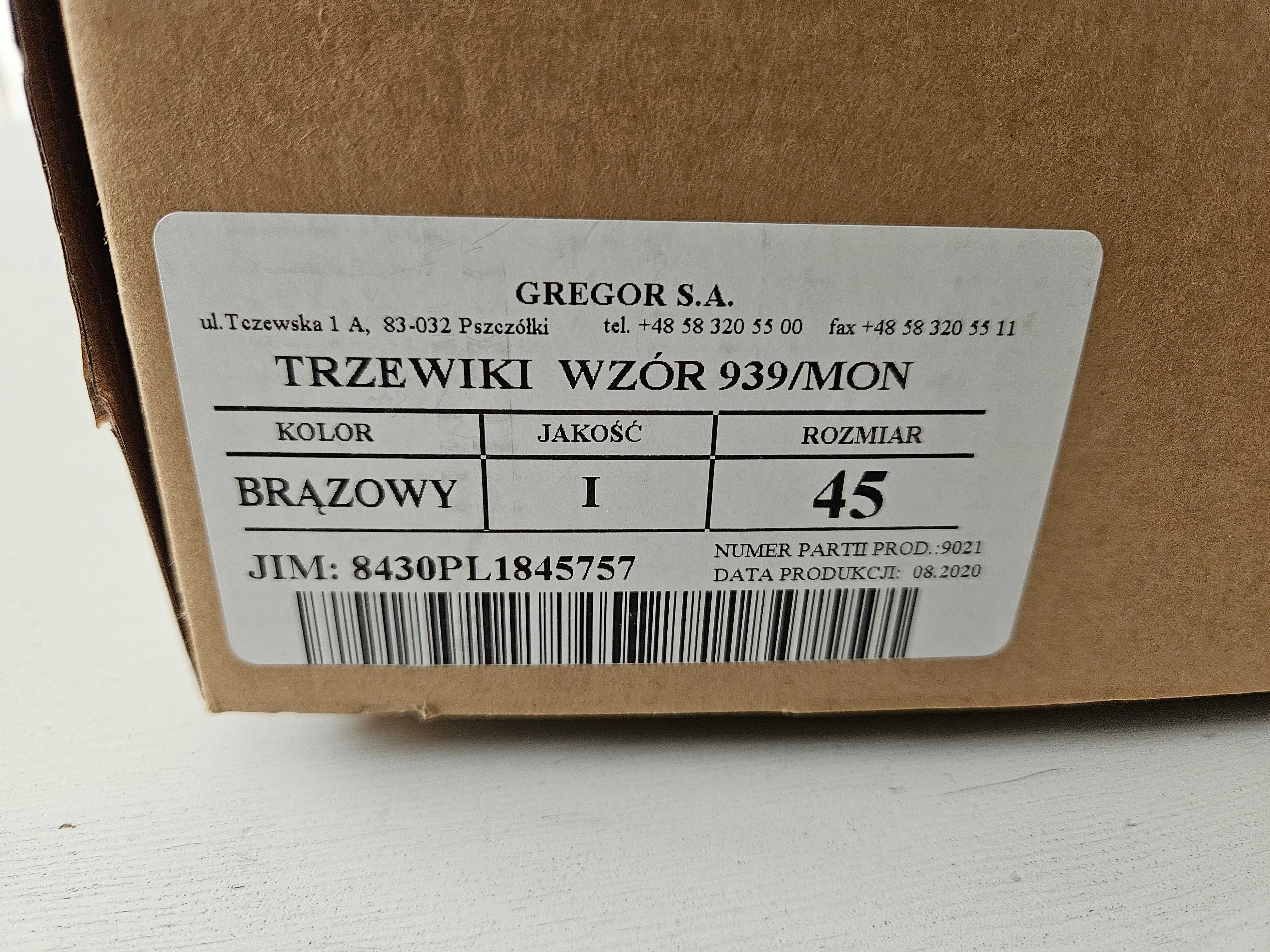 Letnie buty wojskowe - trzewiki wzór 939/MON w rozmiarze 45