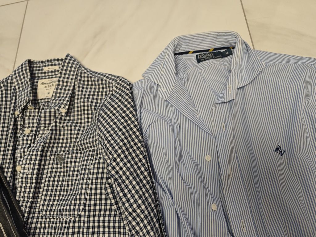 Koszula Tommy Hilfiger Wrangler Abercrombie r.M - 5 szt.