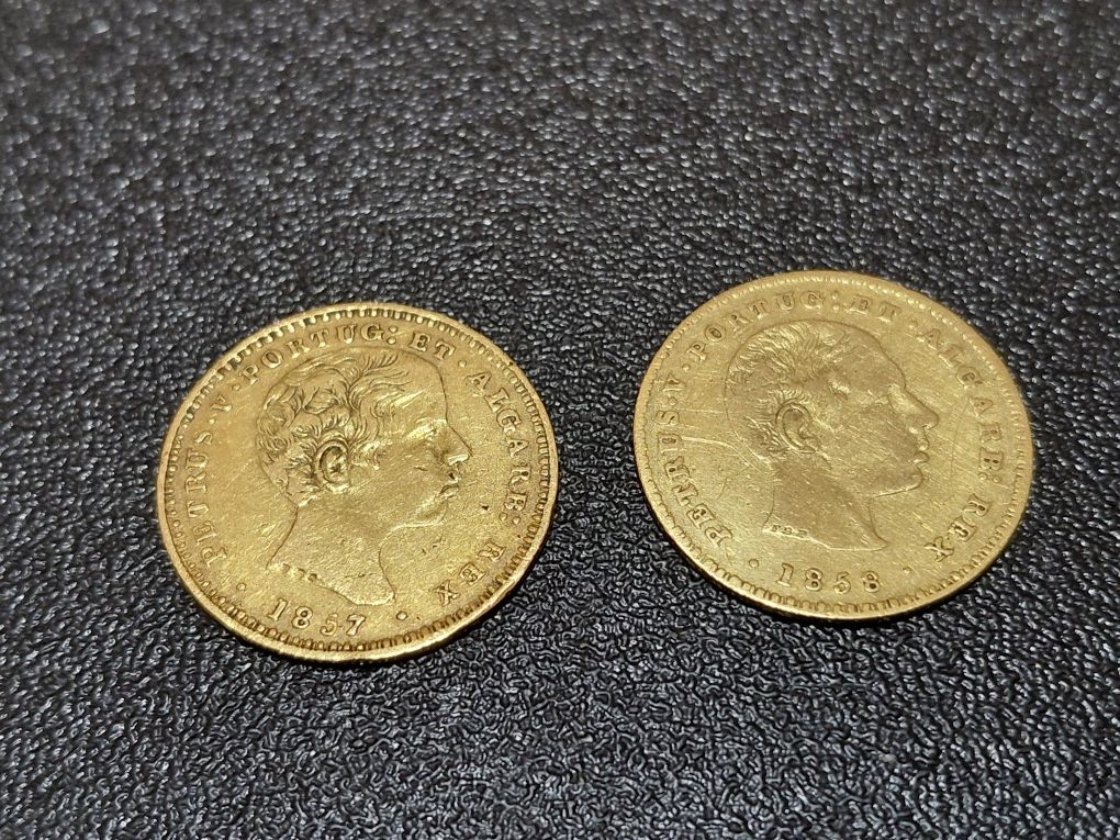 Moedas  Ouro 2000 Reis D,Pedro V