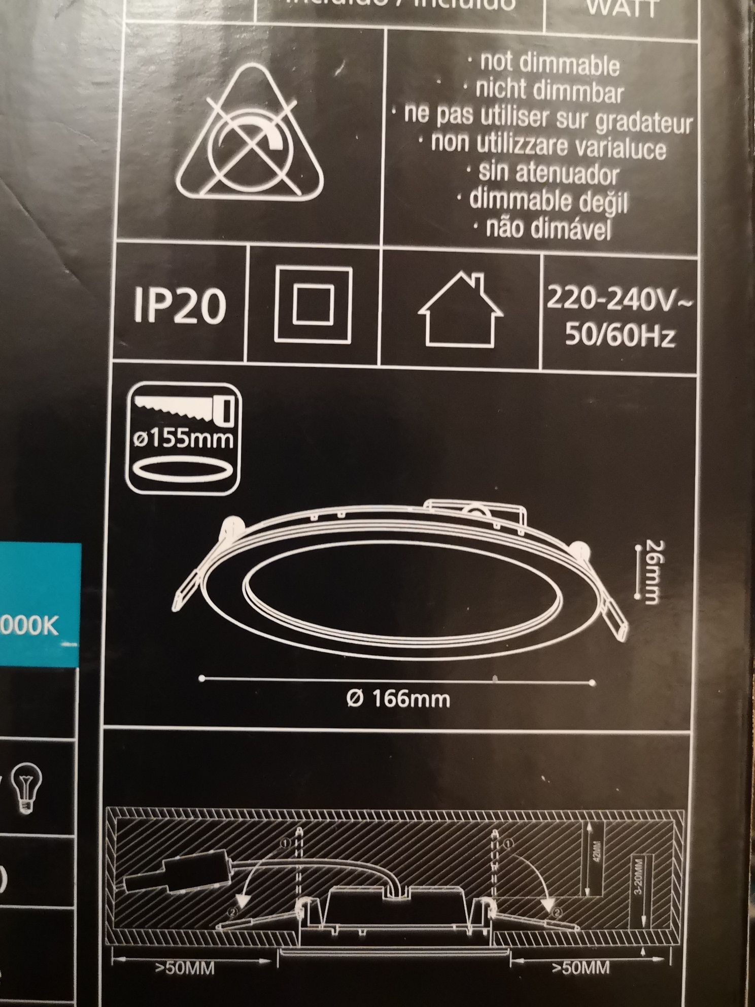 12 Focos Led Encastrar Teto  Bom Estado