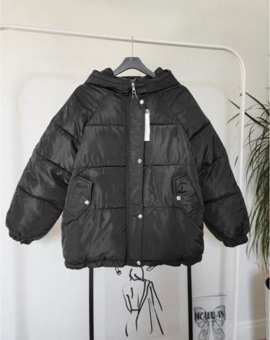 Нова оверсайз жіноча зимова чорна куртка. РОЗПРОДАЖ!!