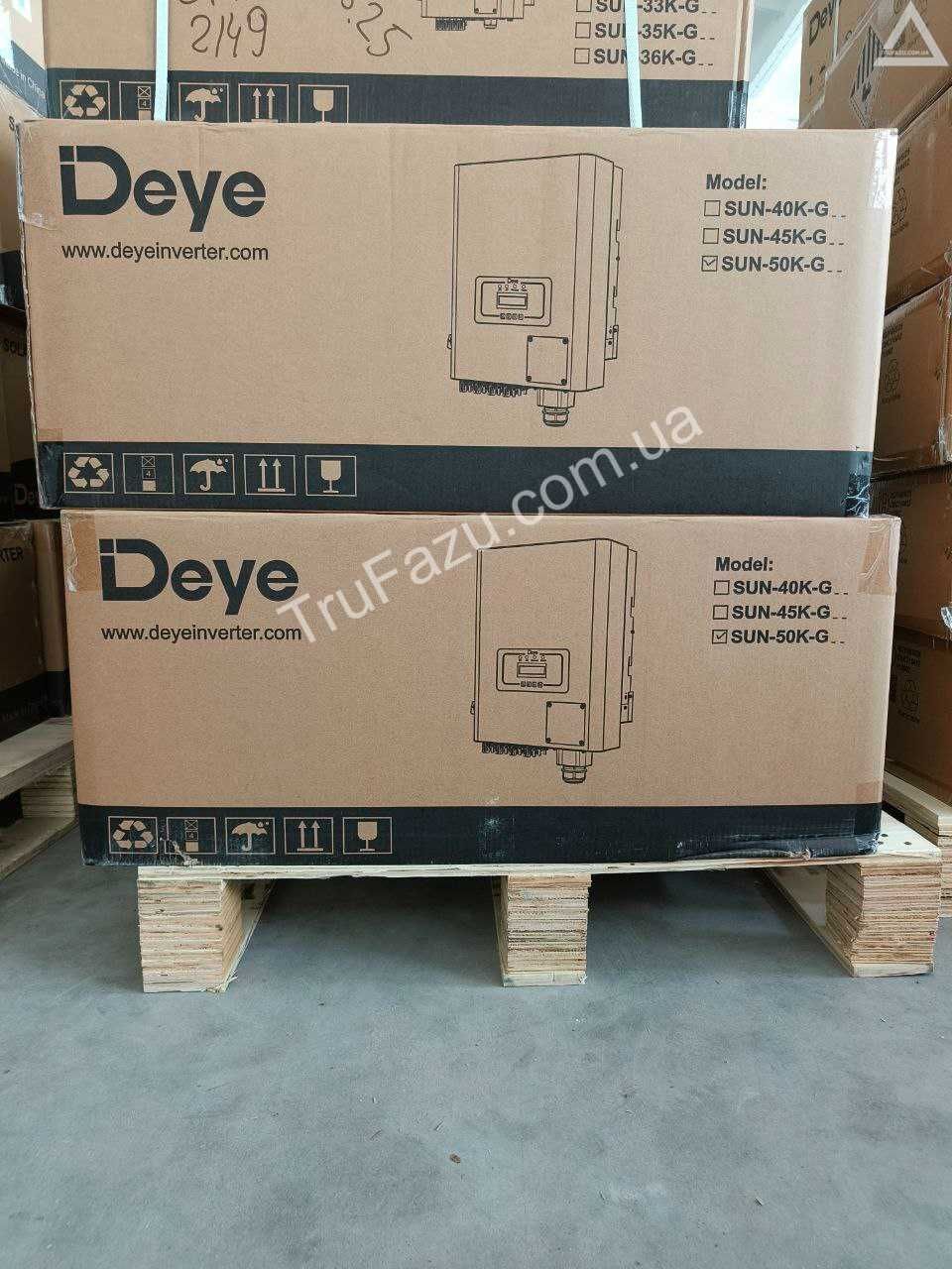 Deye SUN-50K-G04 Wi-Fi Мережевий інвертор 50кВт 3фази 4 MPPT