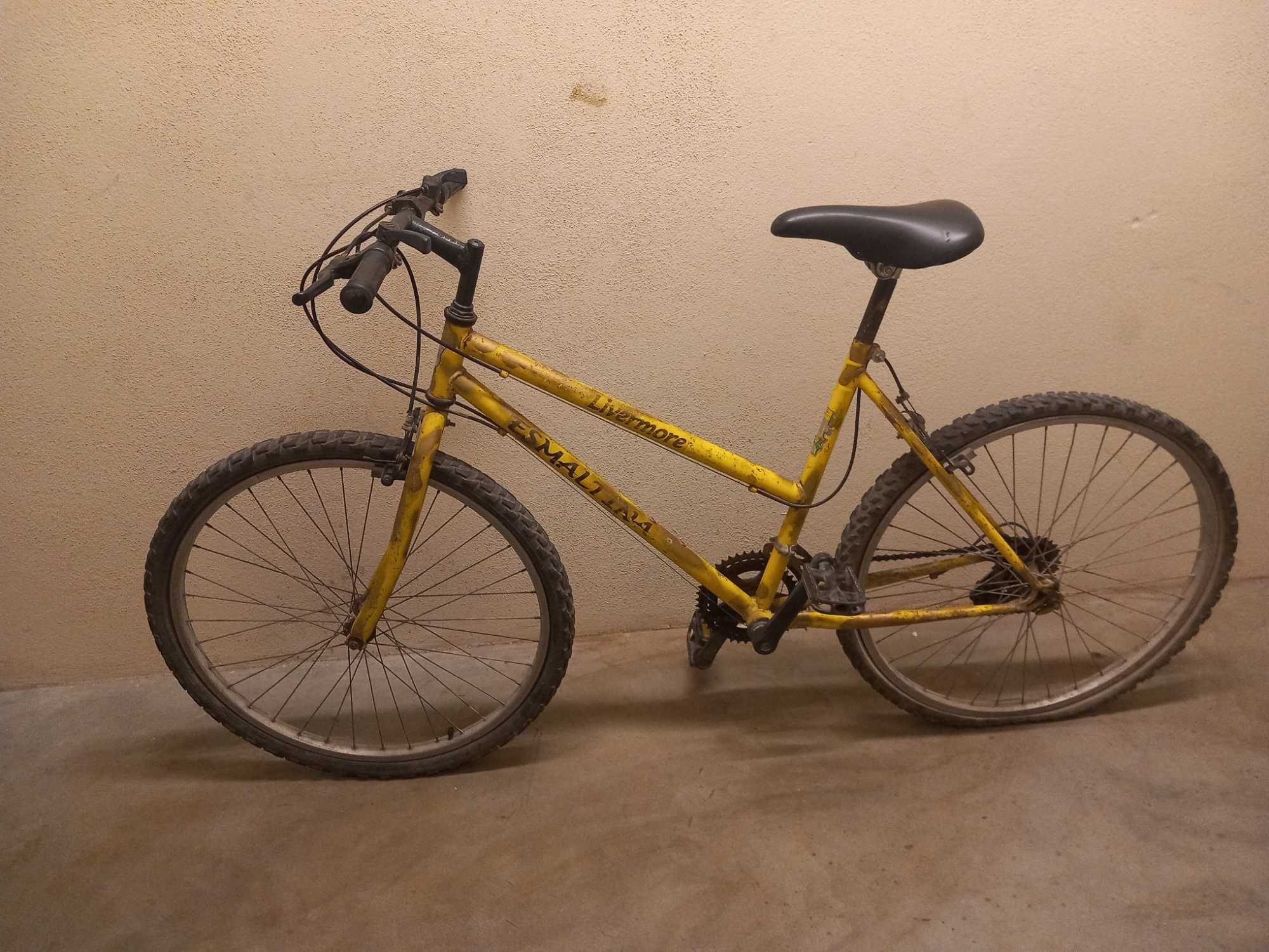 Bicicleta antiga com pouco uso