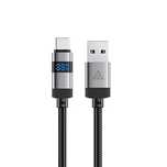 Kabel Acefast C15-04 USB-A - USB-C z wyświetlaczem 480Mb/s 66W 1.2m -
