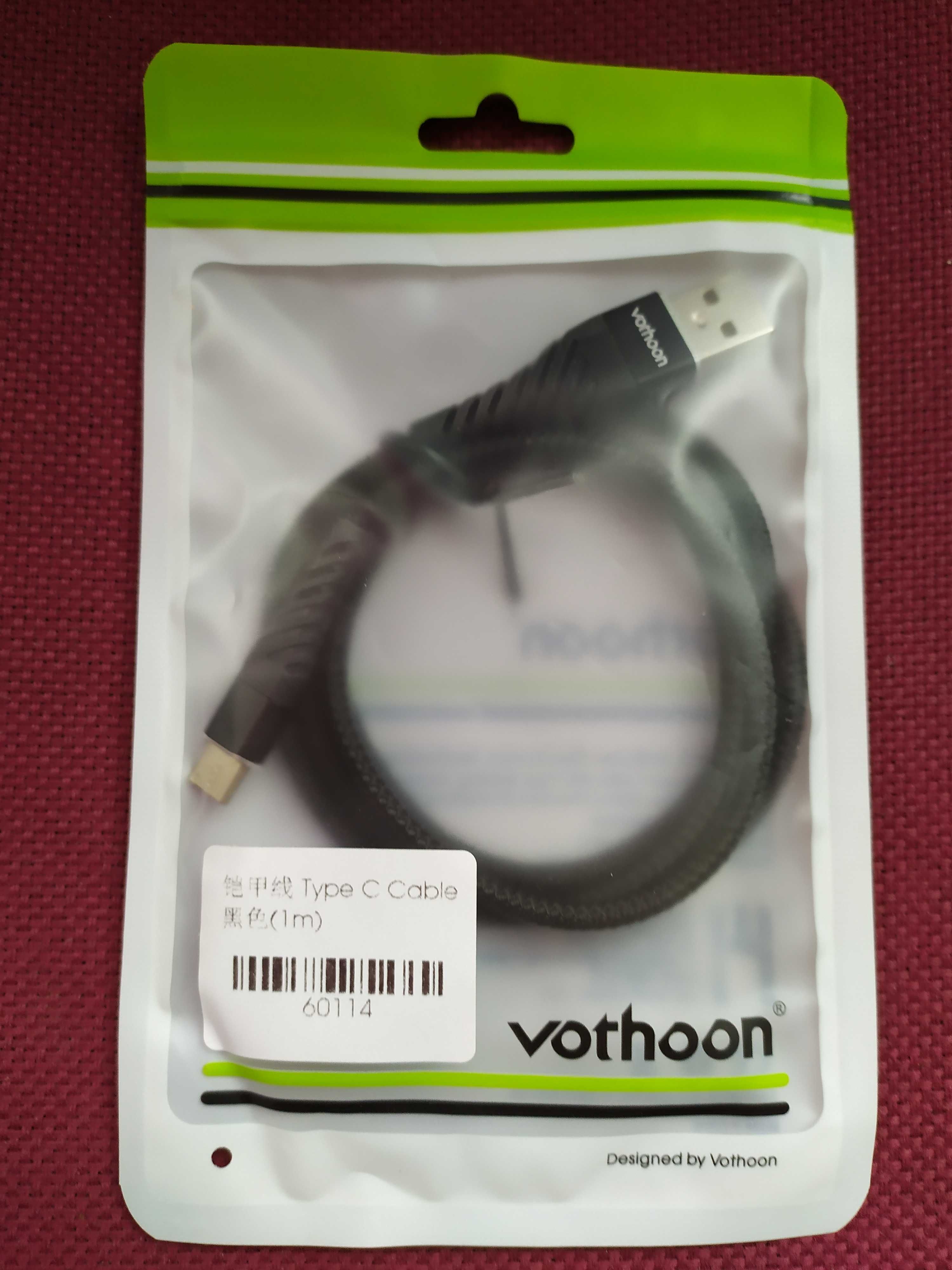 Провод для быстрой зарядки  Vothoon USB Type C , 1 метр
