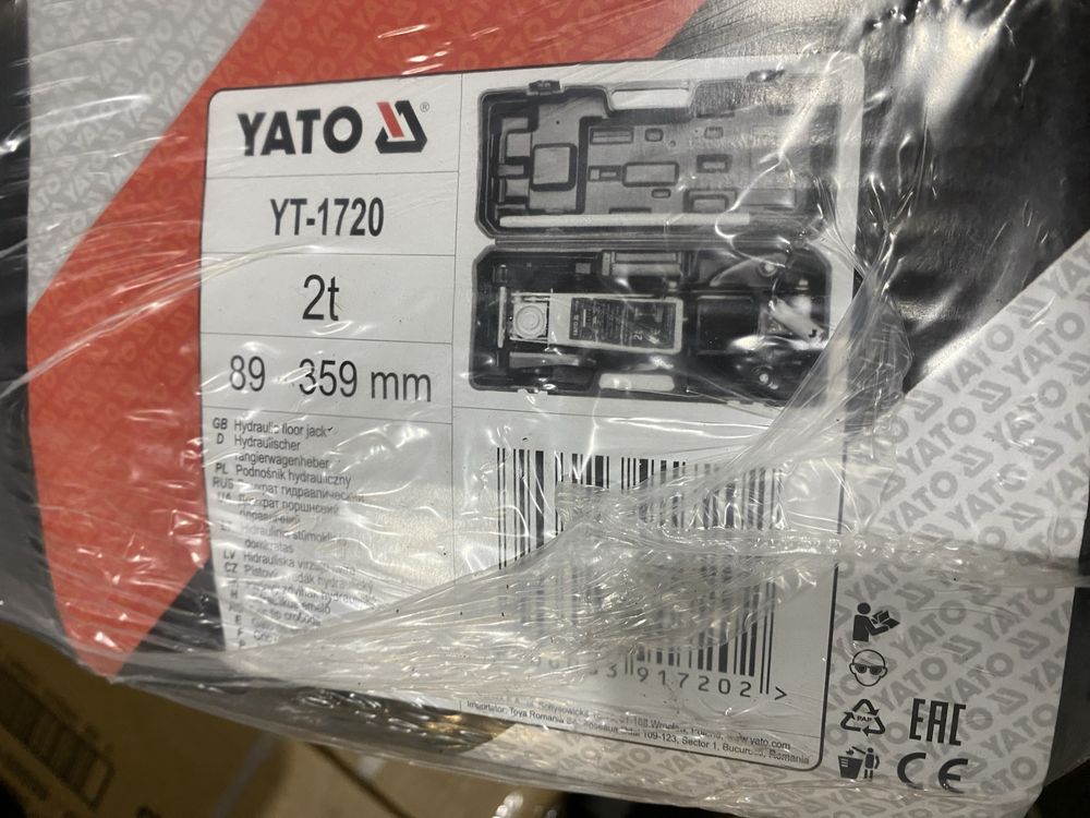 Домкрат підкатний низькопрофільний 2 т YATO YT-1720 ято нове з польщі