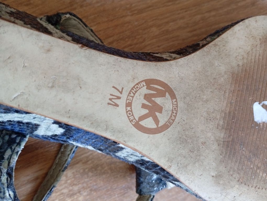 Michael Kors oryginalne skórzane sandały damskie w stanie bardzo dobry