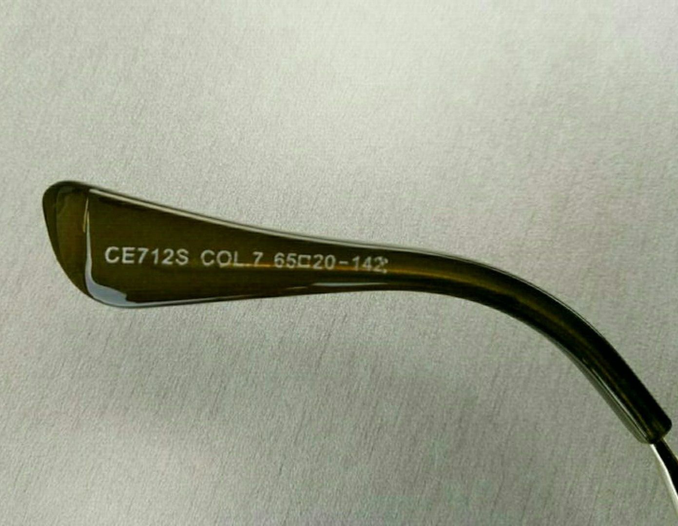 Chloe CE 712S очки женские большие в зелёной с золотом оправе