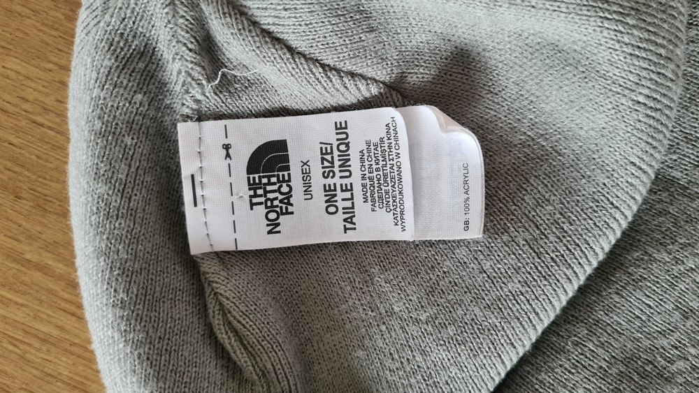 Dwustronna Czapka The North Face TNF Grafitowa Szara. Rozm Uniwersalny