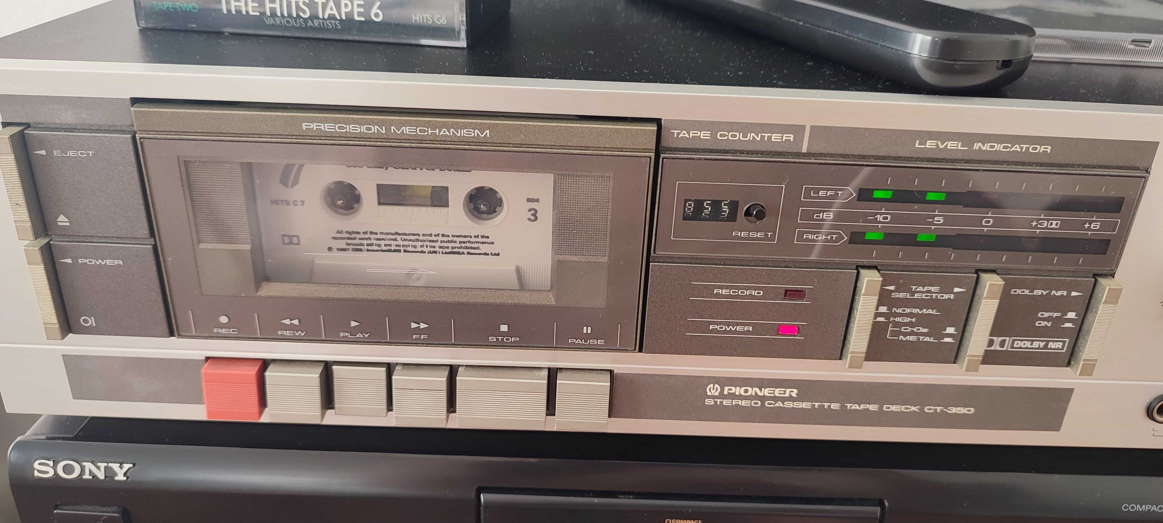 Leitor e Gravador de Cassetes Pioneer CT-350