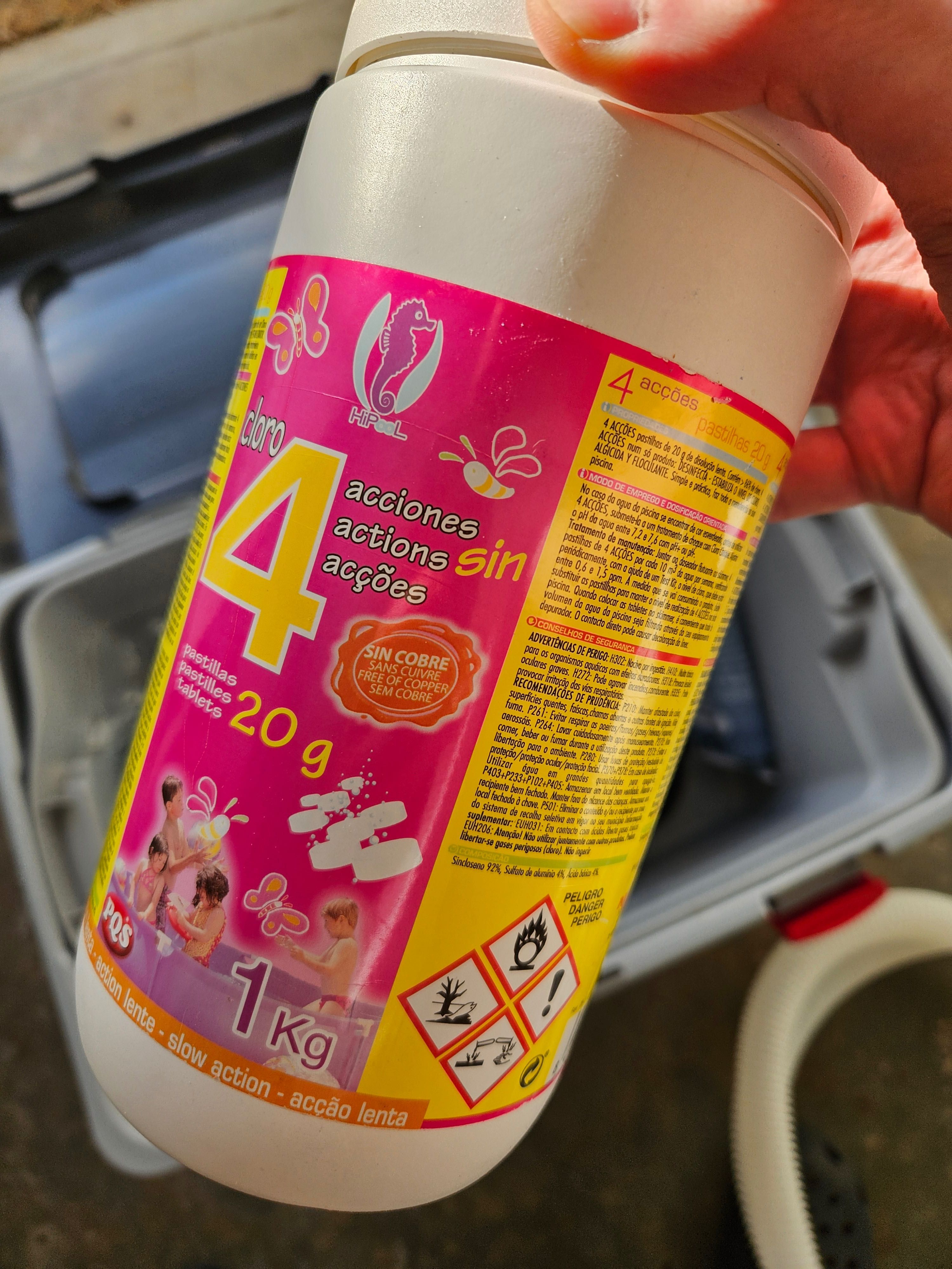 Conjunto com Bomba Intex para piscina