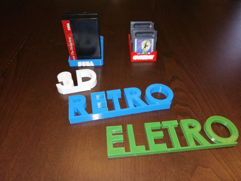 Suportes impressos em 3D Cartuchos e Jogos PS, XBOX, Nintendos, Segas