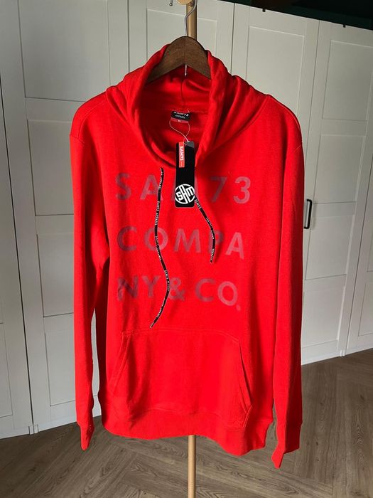 Nowa z metkami czerwona męska bluza z kominem rozmiar XL marki Sam 73