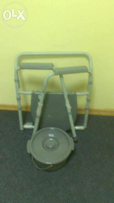 Krzesło toaletowe, przenośne WC, składane nośność do 136kg nowe
