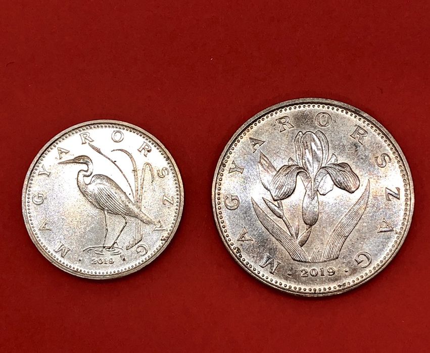 Moedas 20 e 5 florins conjunto (2019) Hungria
