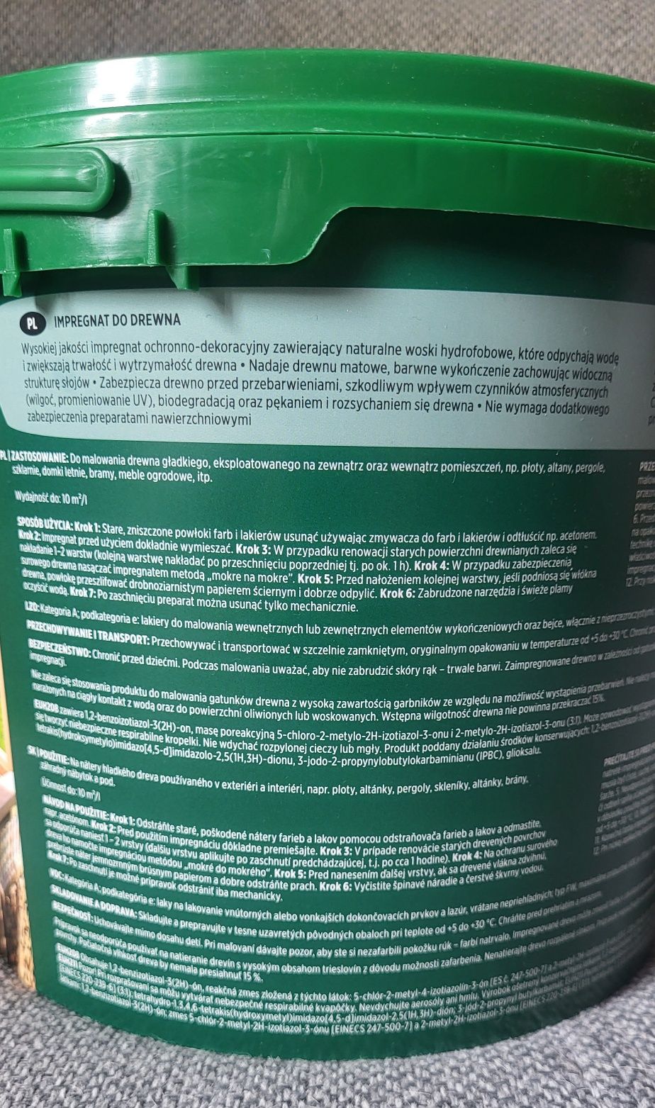 Impregnat do drewna 5L Kolor Palisander