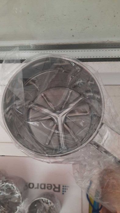 Кружка сито для просеивания муки 250мг широкая удобная нержавейка