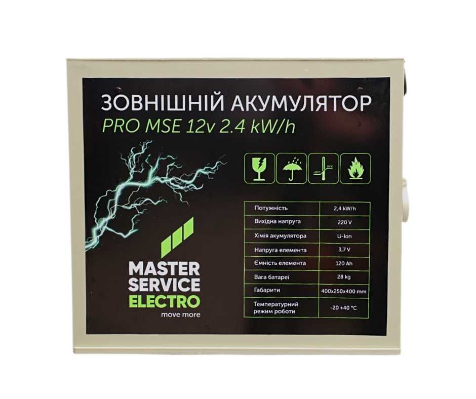 Powerbank 2.4 kW/h 220v PRO MSE чистая синусоида Зовнішній акумулятор