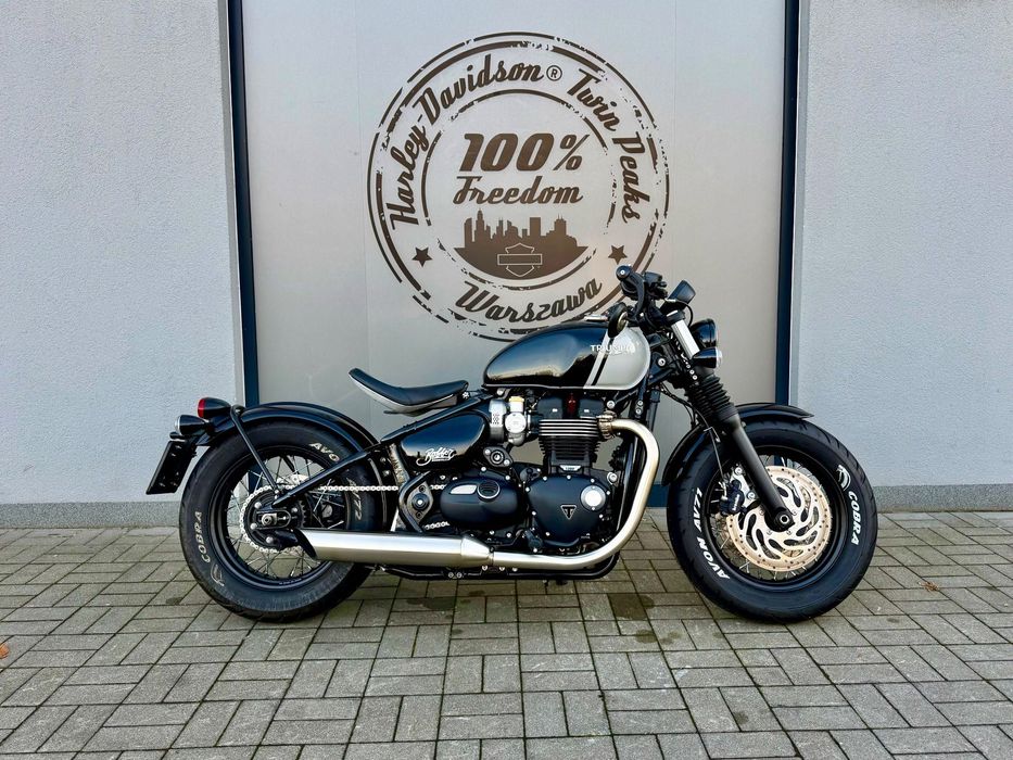 Triumph Bonneville Bobber Na Gwarancji FV23% OD RĘKI Salon Polska Niski Przebieg